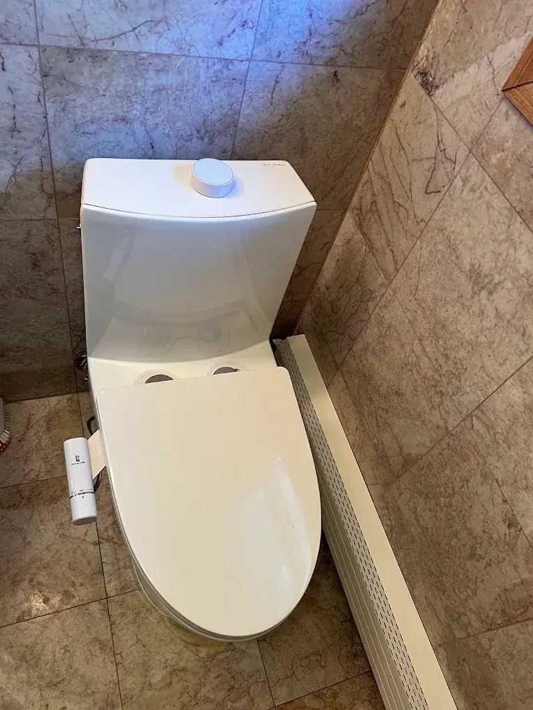 New toilet installation in an Allwood, Clifton bathroom